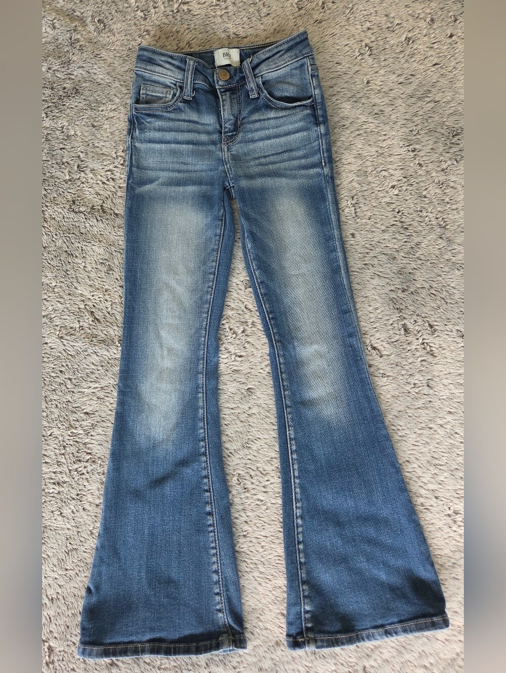 Youth Girls BKE Flare Jeans in Blue Size 8R